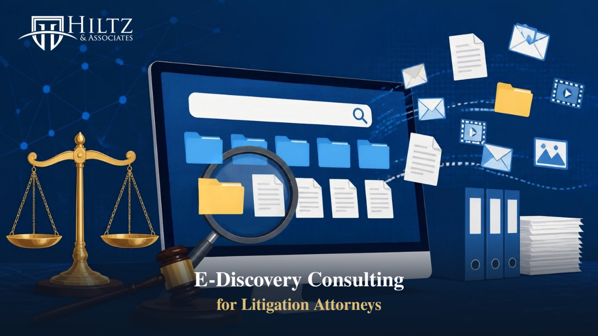 Digital evidence from servers, email, and records converging on a document under forensic review